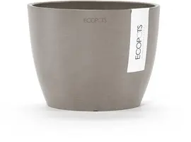 Ecopots kunststof bloempot stockholm 16.2x12 cm taupe     - afbeelding 4