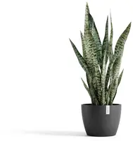 Ecopots kunststof bloempot stockholm 23x17.6 cm donkergrijs     - afbeelding 2