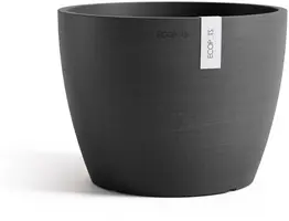 Ecopots kunststof bloempot stockholm 23x17.6 cm donkergrijs     - afbeelding 1