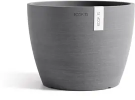 Ecopots kunststof bloempot stockholm 23x17.6 cm grijs     - afbeelding 5