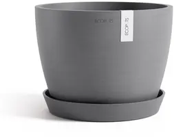 Ecopots kunststof bloempot stockholm 23x17.6 cm grijs     - afbeelding 4