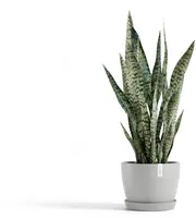 Ecopots kunststof bloempot stockholm 23x17.6 cm witgrijs     - afbeelding 2