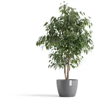 Ecopots kunststof bloempot stockholm 31x23.3 cm grijs     - afbeelding 2