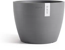Ecopots kunststof bloempot stockholm 31x23.3 cm grijs     - afbeelding 1