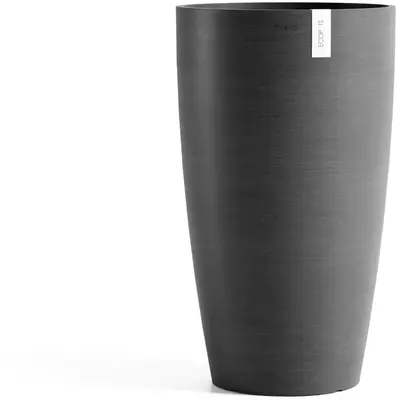 Ecopots kunststof bloempot stockholm 35x60 cm donkergrijs     - afbeelding 1