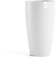 Ecopots kunststof bloempot stockholm 35x60 cm puurwit     - afbeelding 1