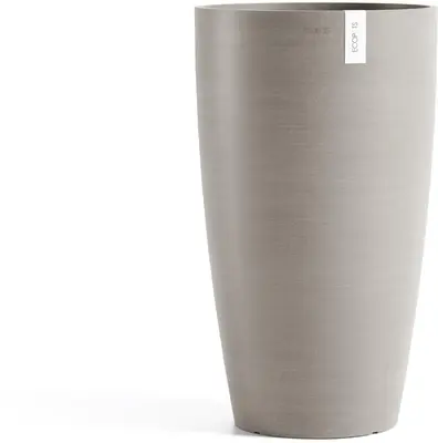 Ecopots kunststof bloempot stockholm 35x60 cm taupe     - afbeelding 3