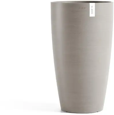Ecopots kunststof bloempot stockholm 35x60 cm taupe     - afbeelding 1
