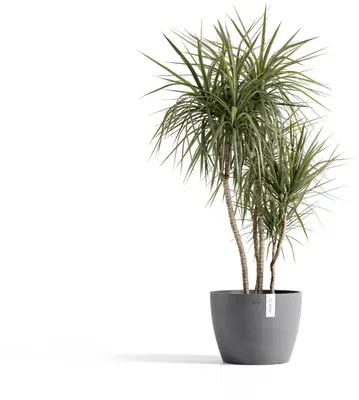 Ecopots kunststof bloempot stockholm 40x30 cm grijs     - afbeelding 2