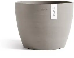 Ecopots kunststof bloempot stockholm 40x30 cm taupe     - afbeelding 1