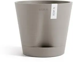 Ecopots kunststof bloempot venice 2 20x17.1 cm taupe     - afbeelding 4