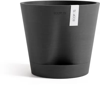 Ecopots kunststof bloempot venice 2 20x17.7 cm donkergrijs     - afbeelding 4