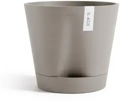 Ecopots kunststof bloempot venice 2 30x27.5 cm taupe     - afbeelding 4