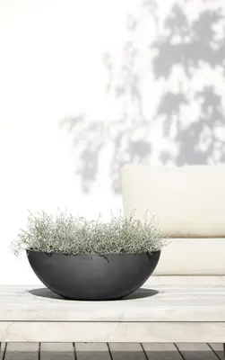Ecopots kunststof bloempot vienna 50x18 cm donkergrijs     - afbeelding 5