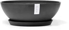 Ecopots kunststof bloempot vienna 50x18 cm donkergrijs     - afbeelding 3