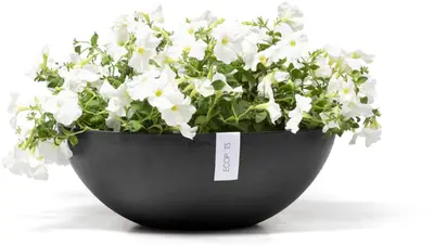 Ecopots kunststof bloempot vienna 50x18 cm donkergrijs     - afbeelding 7
