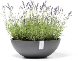 Ecopots kunststof bloempot vienna 50x18 cm grijs     - afbeelding 2