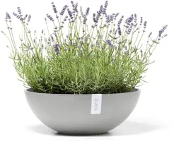 Ecopots kunststof bloempot vienna 50x18 cm witgrijs     - afbeelding 6