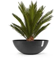 Ecopots kunststof bloempot vienna 70x25.3 cm donkergrijs     - afbeelding 2
