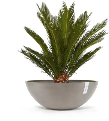 Ecopots kunststof bloempot vienna 70x25.3 cm taupe     - afbeelding 2