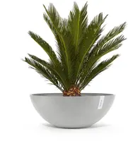 Ecopots kunststof bloempot vienna 70x25.3 cm witgrijs     - afbeelding 2