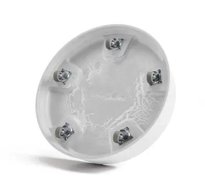 Ecopots kunststof oslo schotel met wielen 32.2x8.5 cm puurwit     - afbeelding 5