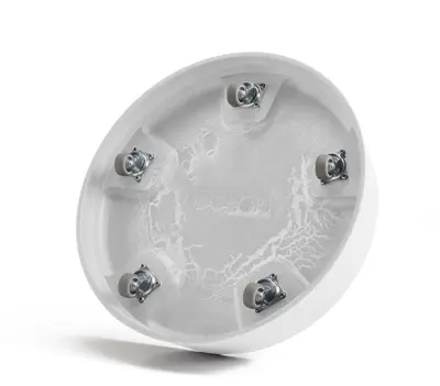 Ecopots kunststof oslo schotel met wielen 32.2x8.5 cm puurwit     - afbeelding 6