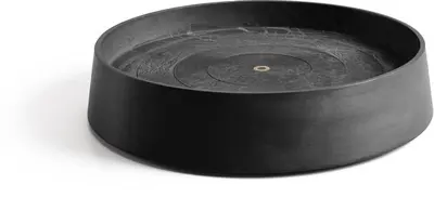 Ecopots kunststof oslo schotel met wielen 50x10.5 cm donkergrijs     - afbeelding 1