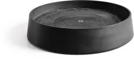 Ecopots kunststof oslo schotel met wielen 50x10.5 cm donkergrijs     - afbeelding 1