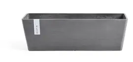 Ecopots kunststof plantenbak bruges 45x17x17 cm grijs     - afbeelding 1