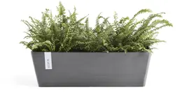 Ecopots kunststof plantenbak bruges 45x17x17 cm grijs     - afbeelding 5