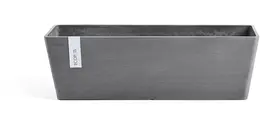 Ecopots kunststof plantenbak bruges 65x20x20 cm grijs     - afbeelding 1