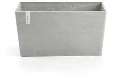 Ecopots kunststof plantenbak paris 100x32x51cm witgrijs     - afbeelding 1