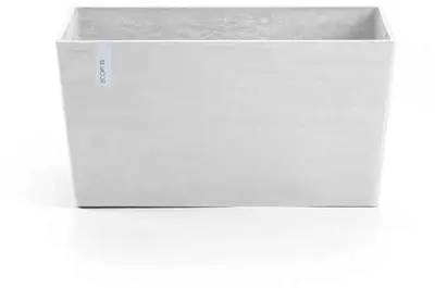 Ecopots kunststof plantenbak paris 100x46.6x51cm puurwit     - afbeelding 1