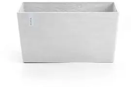 Ecopots kunststof plantenbak paris 100x46.6x51cm puurwit     - afbeelding 1