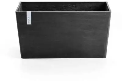Ecopots kunststof plantenbak paris 80.3x38x40.5cm donker grijs     - afbeelding 1