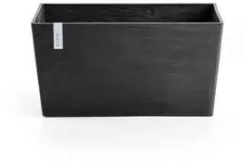 Ecopots kunststof plantenbak paris 80.3x38x40.5cm donkergrijs     - afbeelding 1
