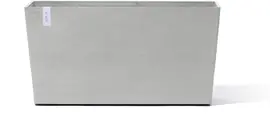 Ecopots kunststof plantenbak paris met wielen 100.5x39.6x51.8cm witgrijs     - afbeelding 1