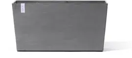 Ecopots kunststof plantenbak paris met wielen 100.5x39.6x51.8cm grijs     - afbeelding 1