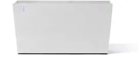 Ecopots kunststof plantenbak paris met wielen 100.5x39.6x51.8cm puurwit     - afbeelding 1