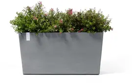 Ecopots kunststof plantenbak paris met wielen 100.5x39.6x51.8cm blauwgrijs     - afbeelding 3