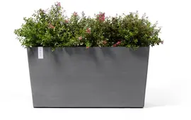 Ecopots kunststof plantenbak paris met wielen 100.5x39.6x51.8cm grijs     - afbeelding 3