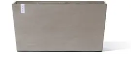 Ecopots kunststof plantenbak paris met wielen 100.5x39.6x51.8cm taupe     - afbeelding 1