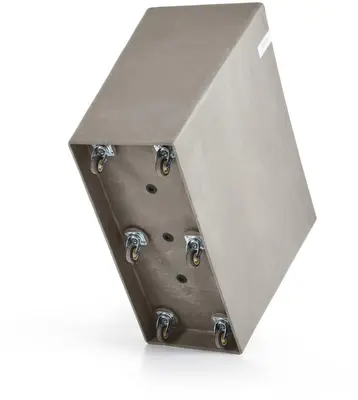 Ecopots kunststof plantenbak paris met wielen 85.2x39.5x6.8cm taupe     - afbeelding 7