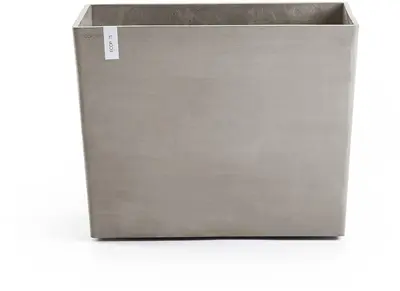 Ecopots kunststof plantenbak paris met wielen 85.2x39.5x6.8cm taupe     - afbeelding 1