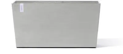 Ecopots kunststof plantenbak paris met wielen 85.2x39.5x65.8cm witgrijs     - afbeelding 5