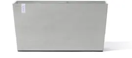 Ecopots kunststof plantenbak paris met wielen 85.2x39.5x65.8cm witgrijs     - afbeelding 5