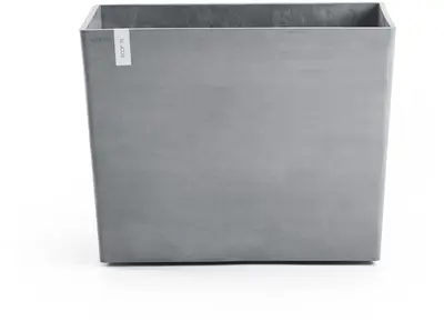 Ecopots kunststof plantenbak paris met wielen 85.2x39.5x65cm blauwgrijs     - afbeelding 3