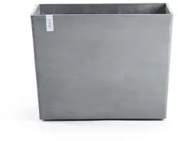 Ecopots kunststof plantenbak paris met wielen 85.2x39.5x65cm blauwgrijs     - afbeelding 1