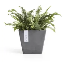 Ecopots kunststof plantenbak rotterdam 20x20x17.5 cm grijs     - afbeelding 5